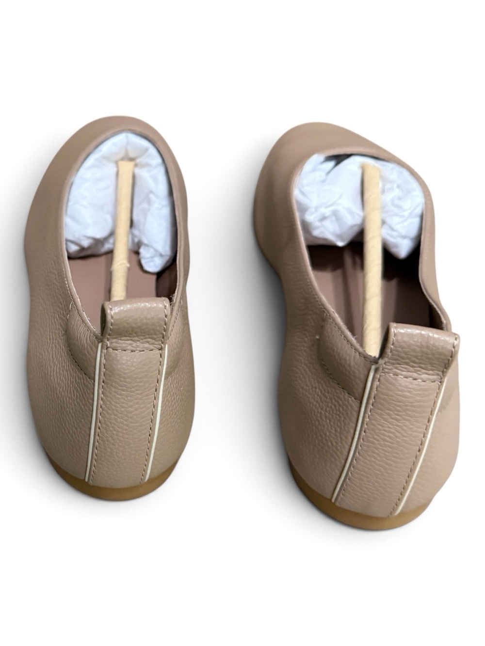 Everlane “The Day Glove” Neutral Tan Leather Ballet Flats 8.5 NIB - Picture 5 of 7